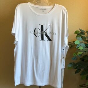 Calvin Klein Jeans - White Short Sleeve T-Shirt, 2X